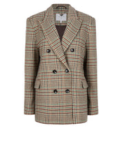 D6Vellum check blazer - Multicolour