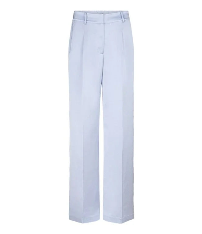 Jules satin smart pants - Cloud blue