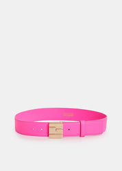 Halways leather logo belt - Virtual Pink