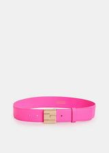 Halways leather logo belt - Virtual Pink