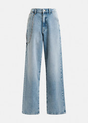 Harmless straight leg jeans - Aqua Blue