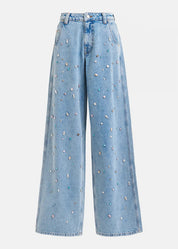 Higg rhinestone jeans size 30 - Lake Blue