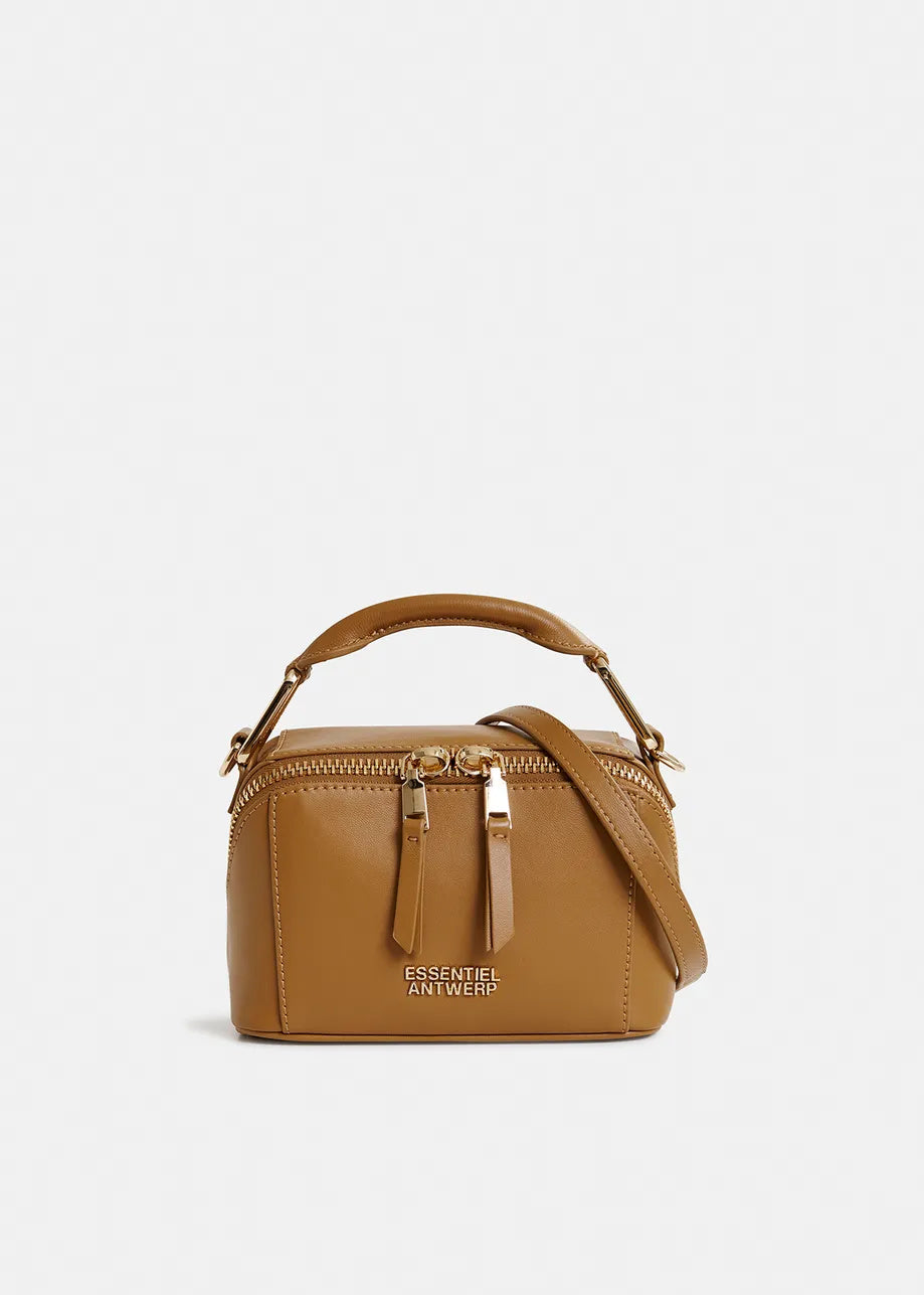 Hini mini leather bobbi bag - Toasted Coconut