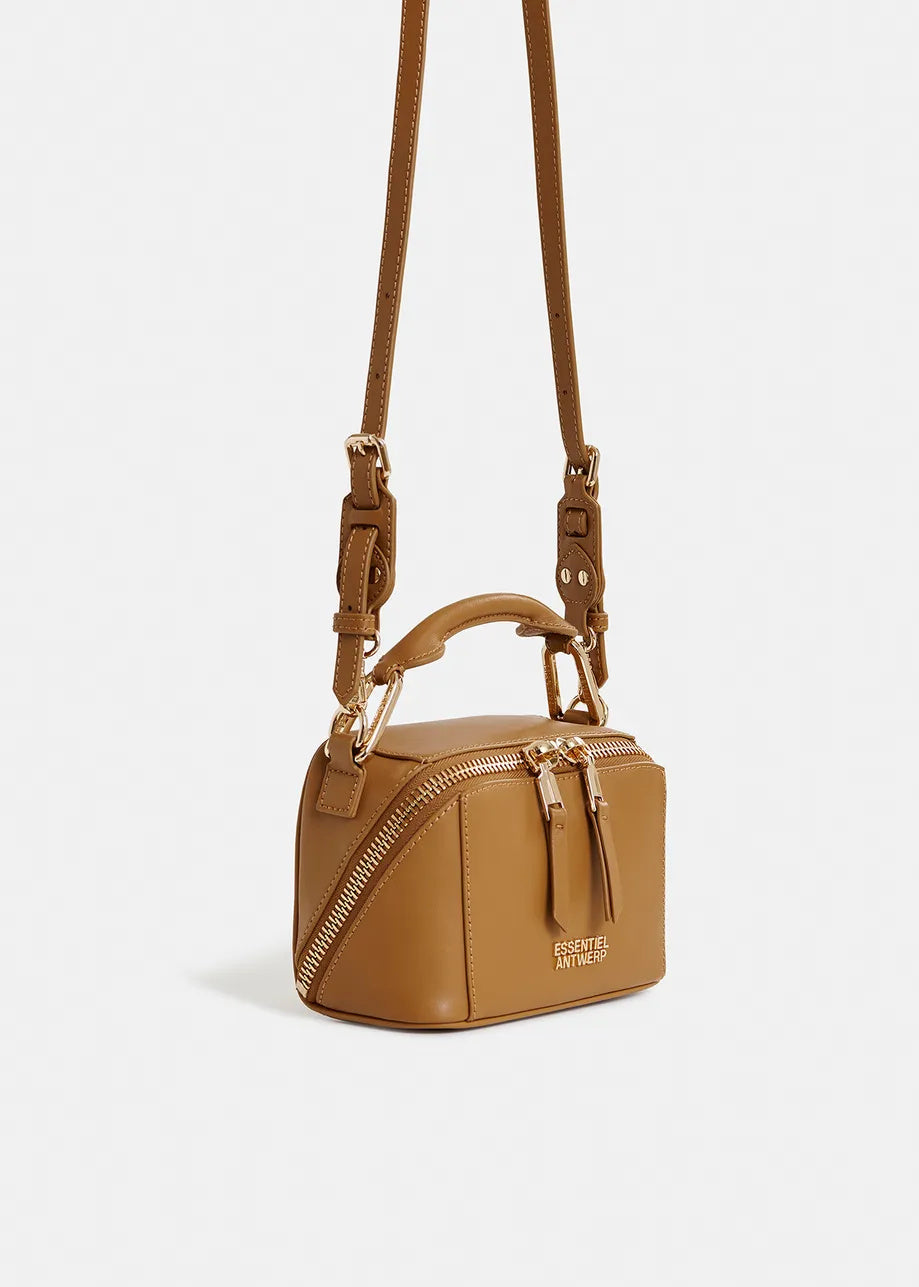 Hini mini leather bobbi bag - Toasted Coconut