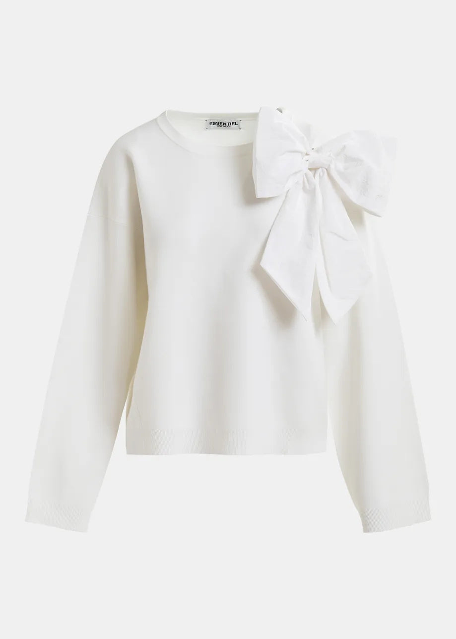 Hoslo pullover with bow - Off White