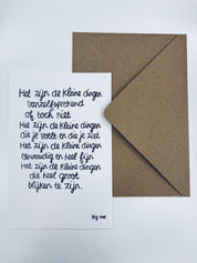 Kaart - Het zijn de kleine dingen