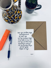 Kaart - Het zijn de kleine dingen