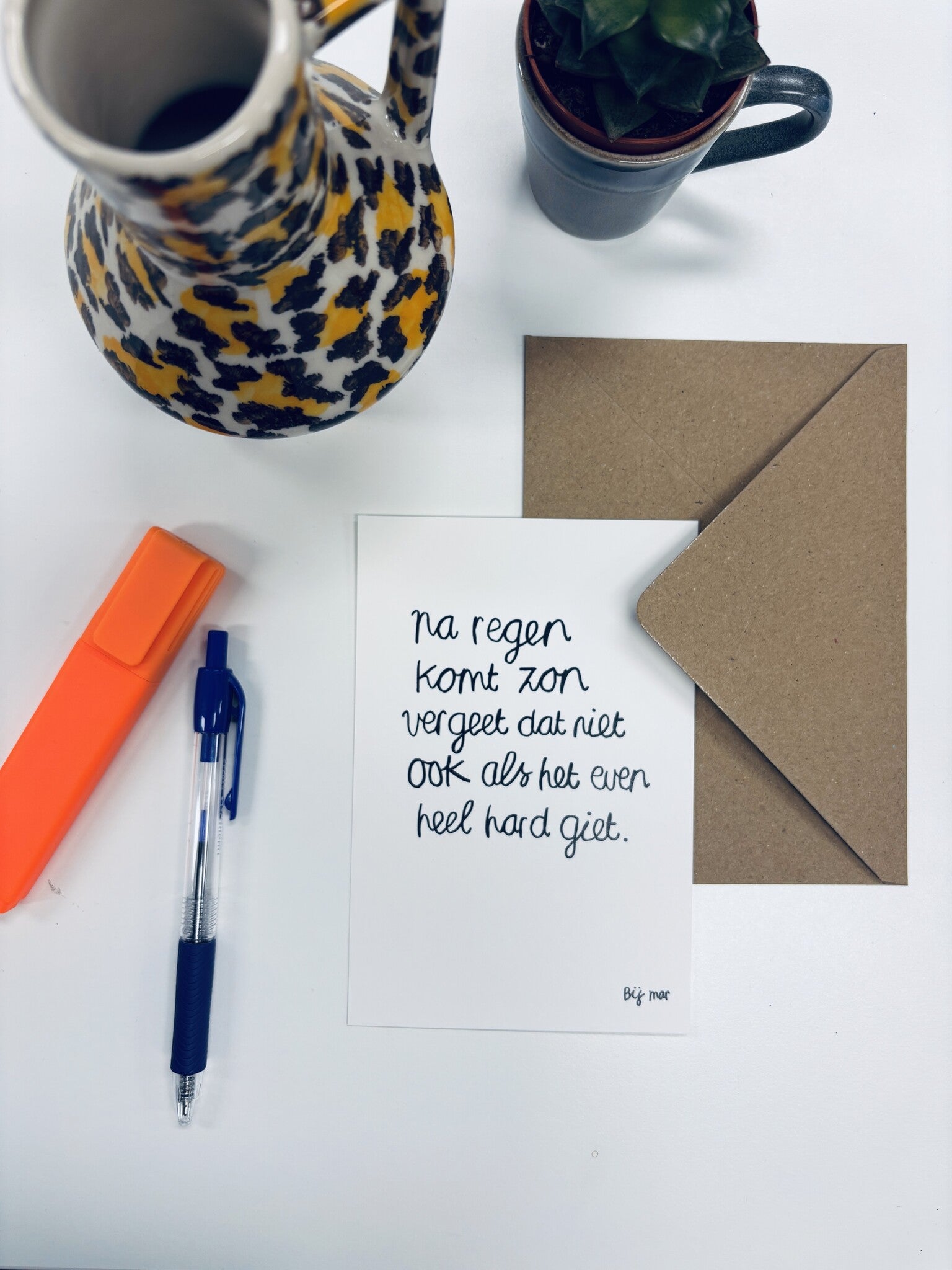 Kaart - Na regen komt zon