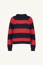 Sian stripe pullover - Lipstick