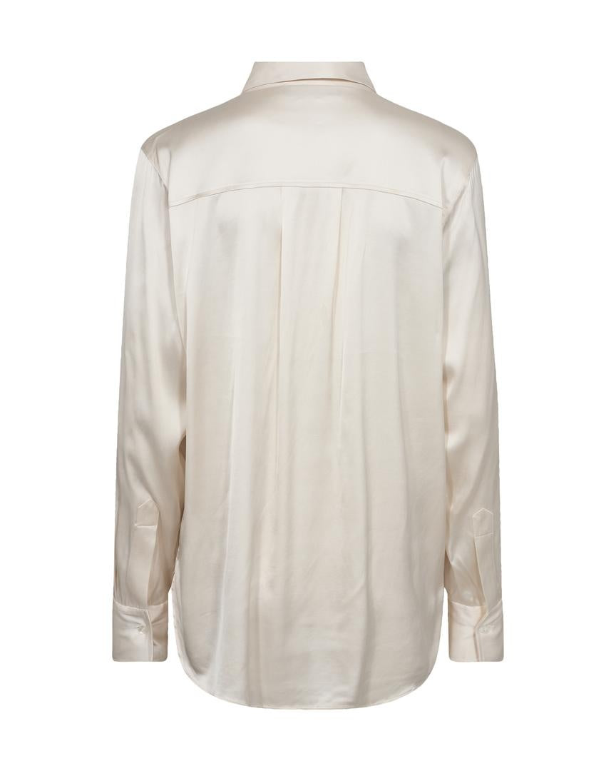 MMLinda Satin Shirt - Ecru