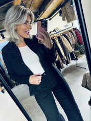 MMEvira Deco Denim Shirt - Black