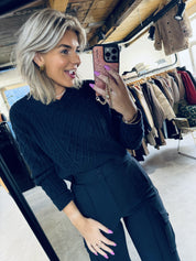 Sadene V-neck Sweater 15352 - Outer Space