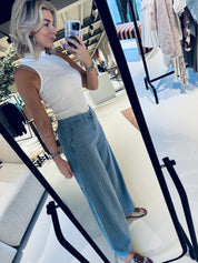 MMVincent Stripe Pant - Light Blue, Ankle