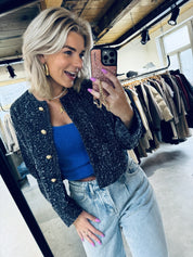 Davis Denim Blazer - Dark Indigo