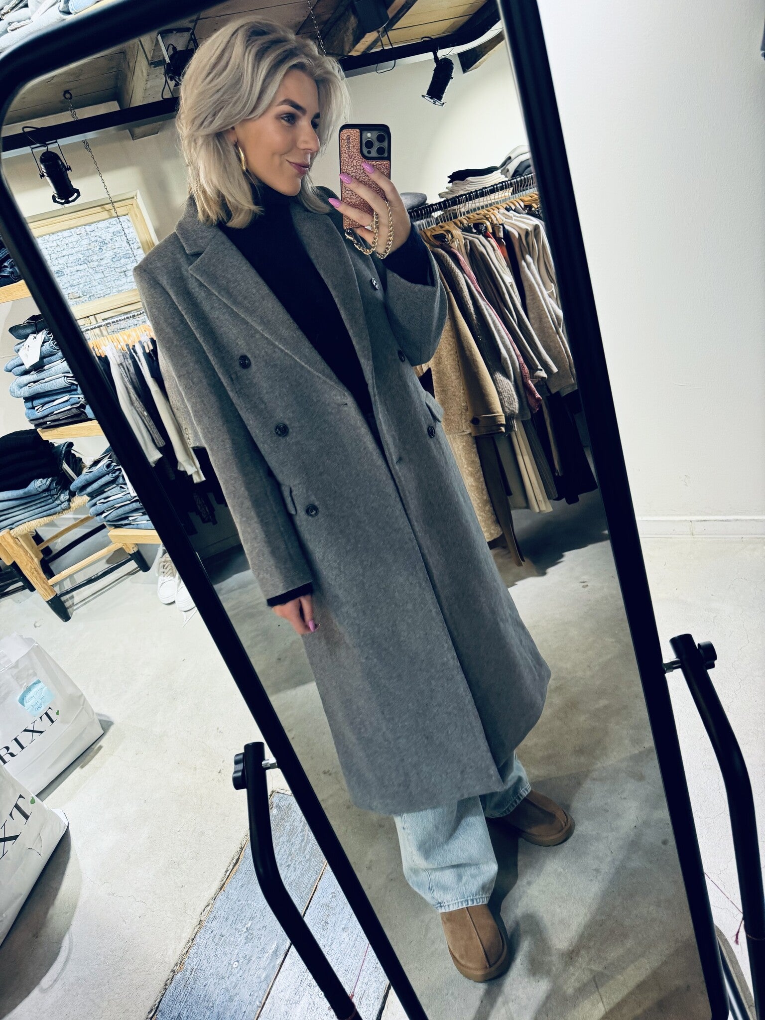 11104 Falcon coat - Grey melee