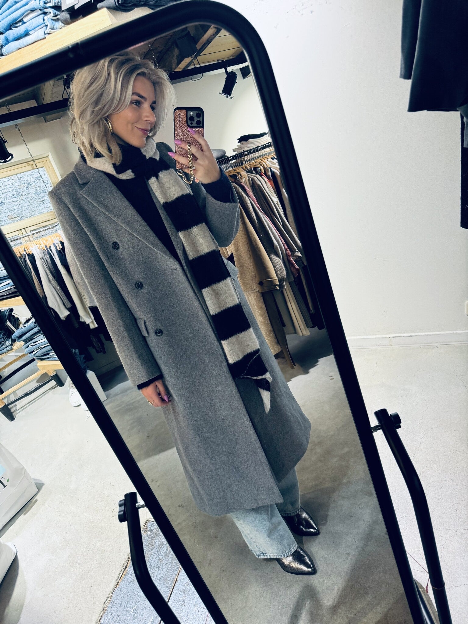 11104 Falcon coat - Grey melee