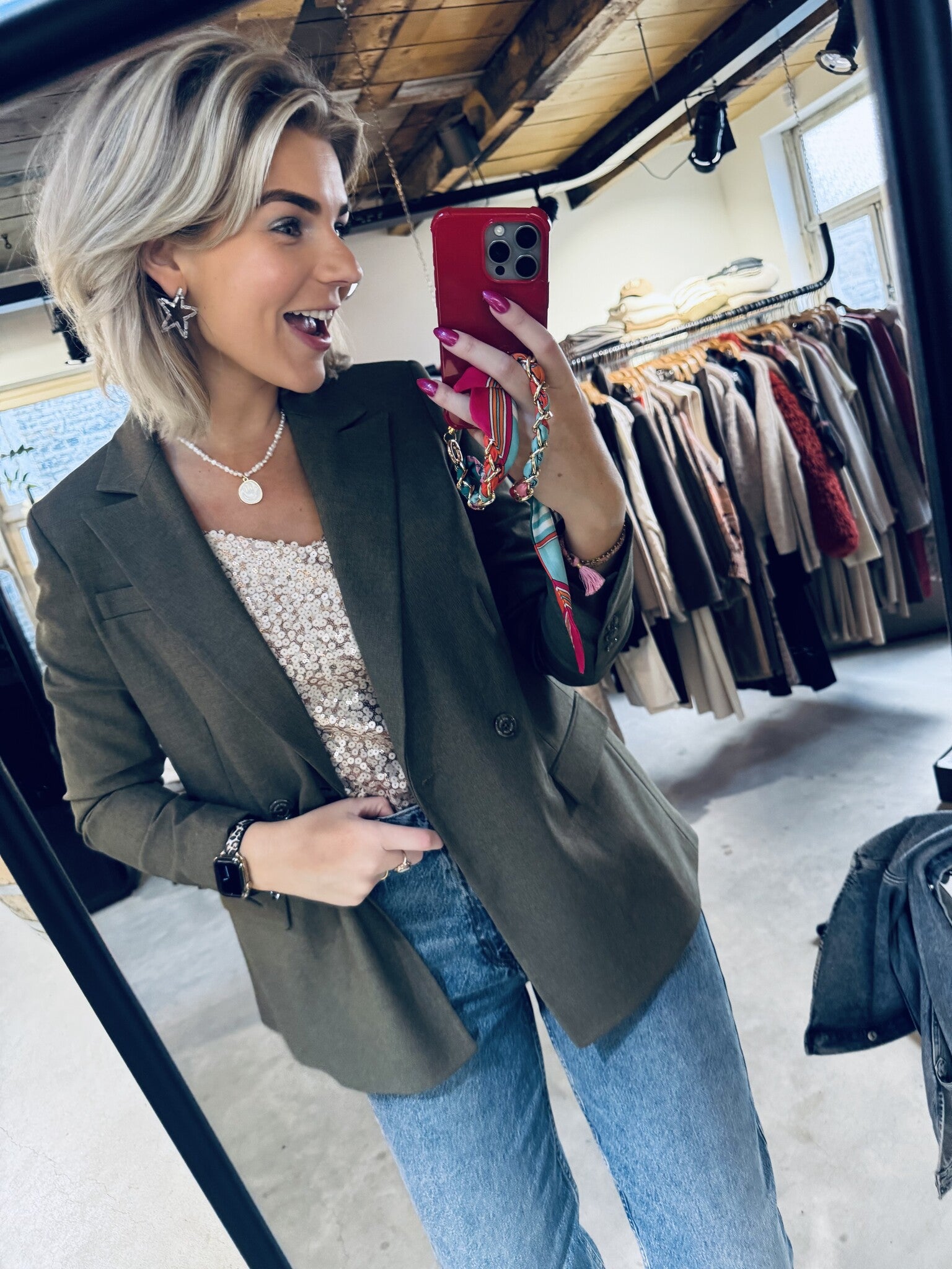 MMWanda Twiggy Blazer - Sea Turtle