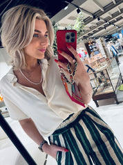 Karly viscose blouse - Cream