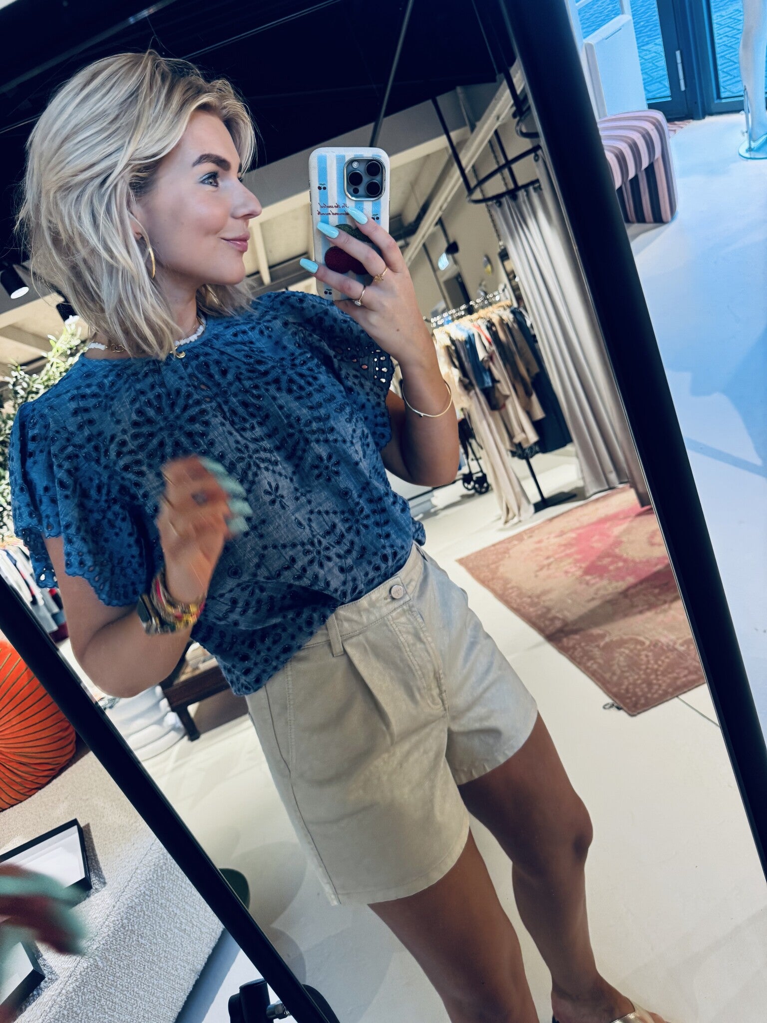 Alinna Blouse - Light Chambray