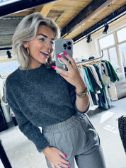 Izzy pullover - Dark grey melee