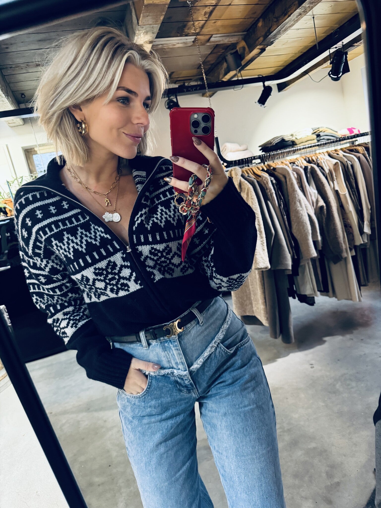 Salouisa zip cardigan 11250 - Salute Mel.