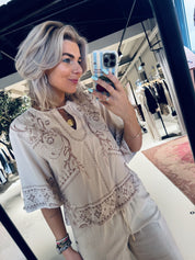 Eline, blouse - 1163 SandDollar
