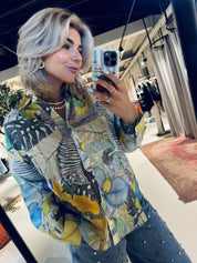 Hila oversized shirt - Combo1 Off White