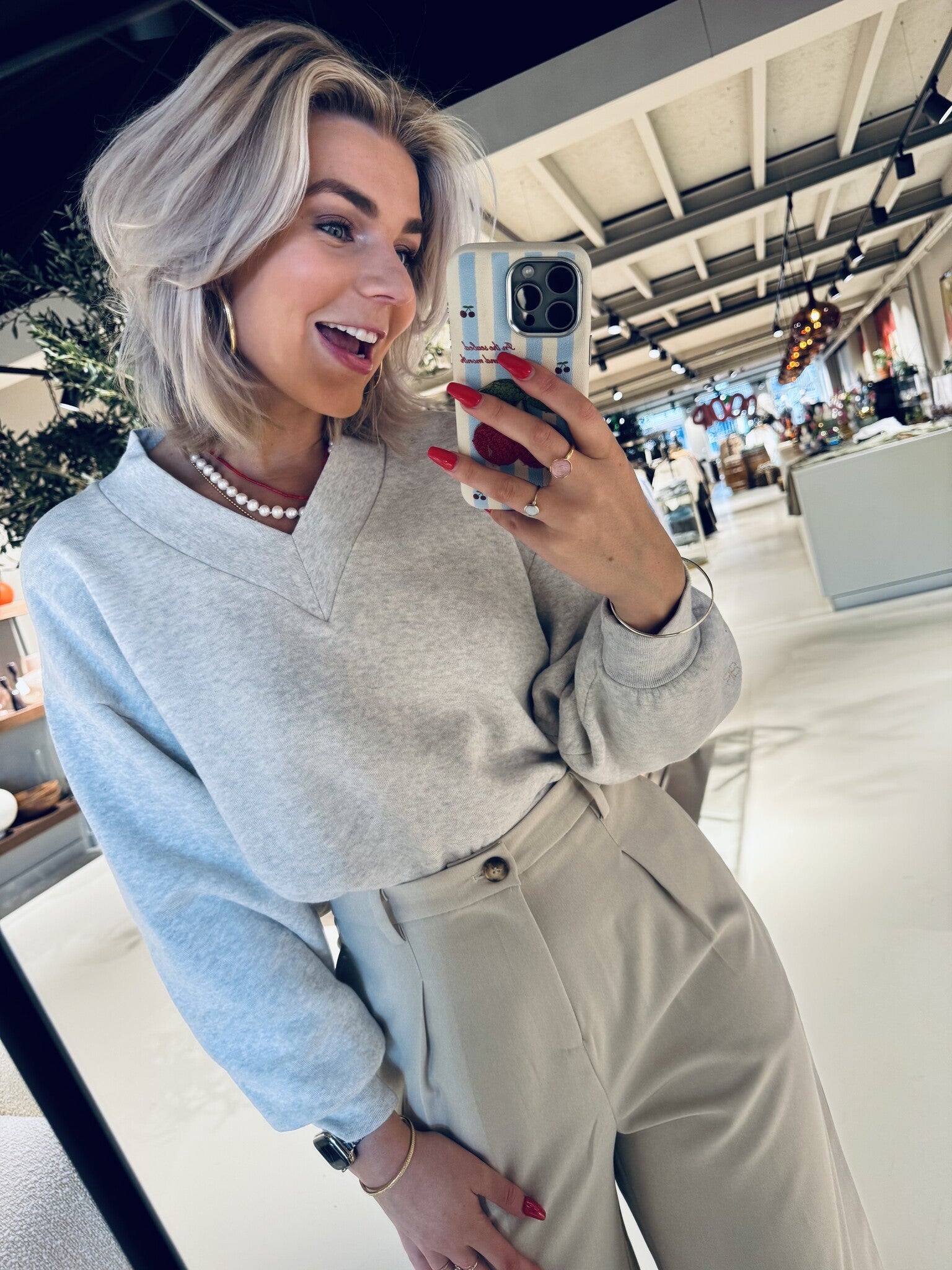 Momo sweater - Light grey melee