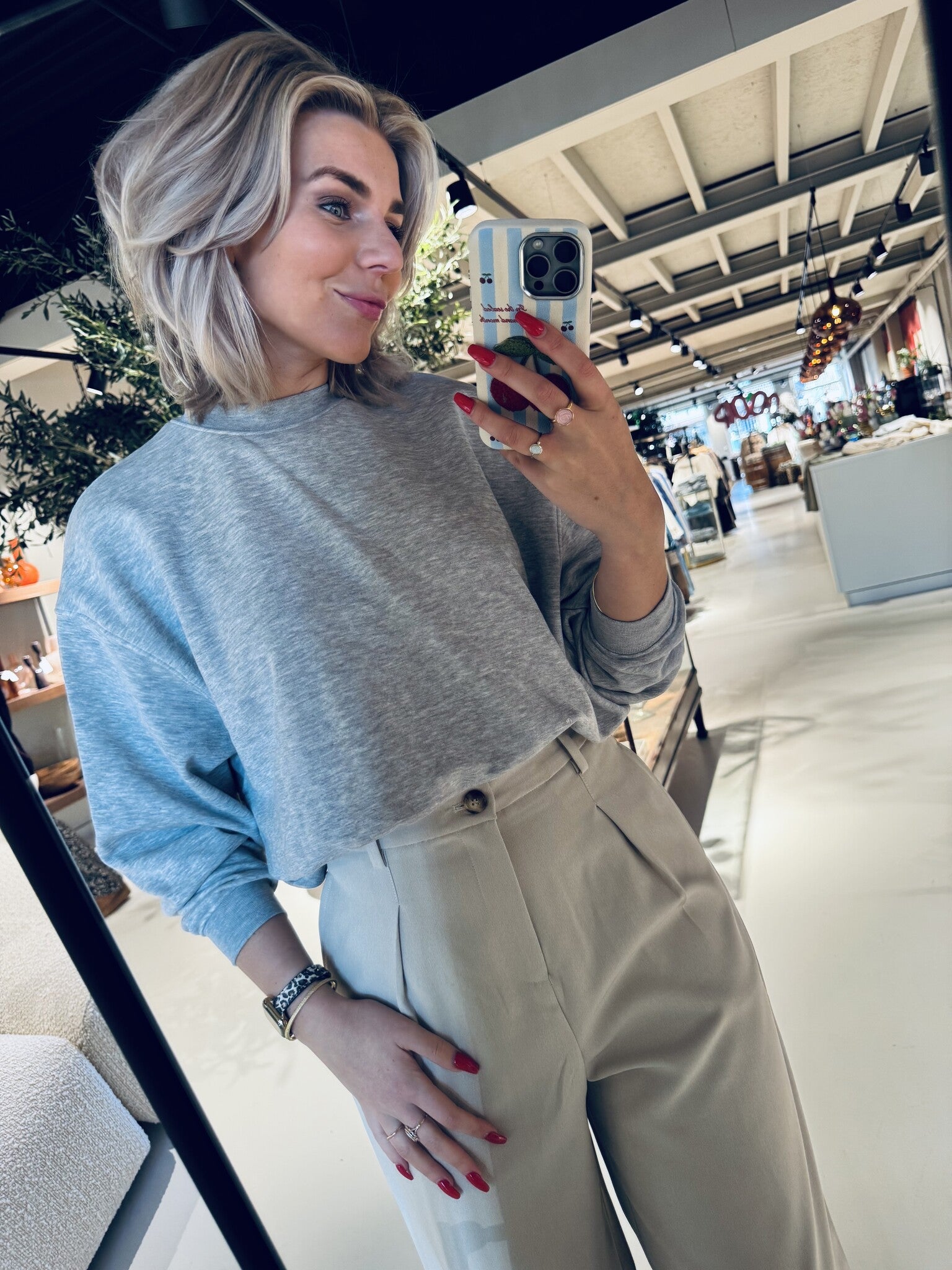 Abadell Balloon Sweat - Grey Melange