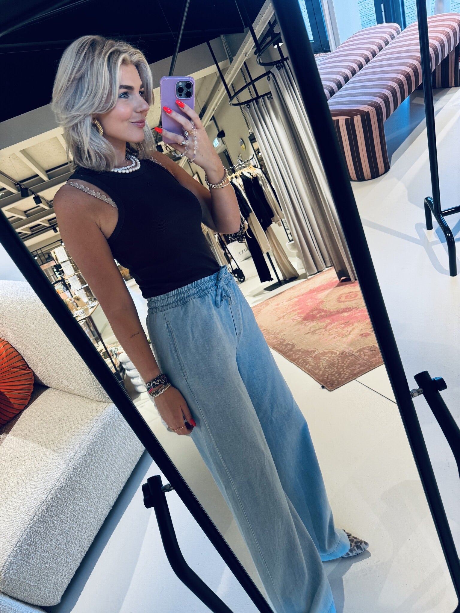 Jeff denim pants - Light denim