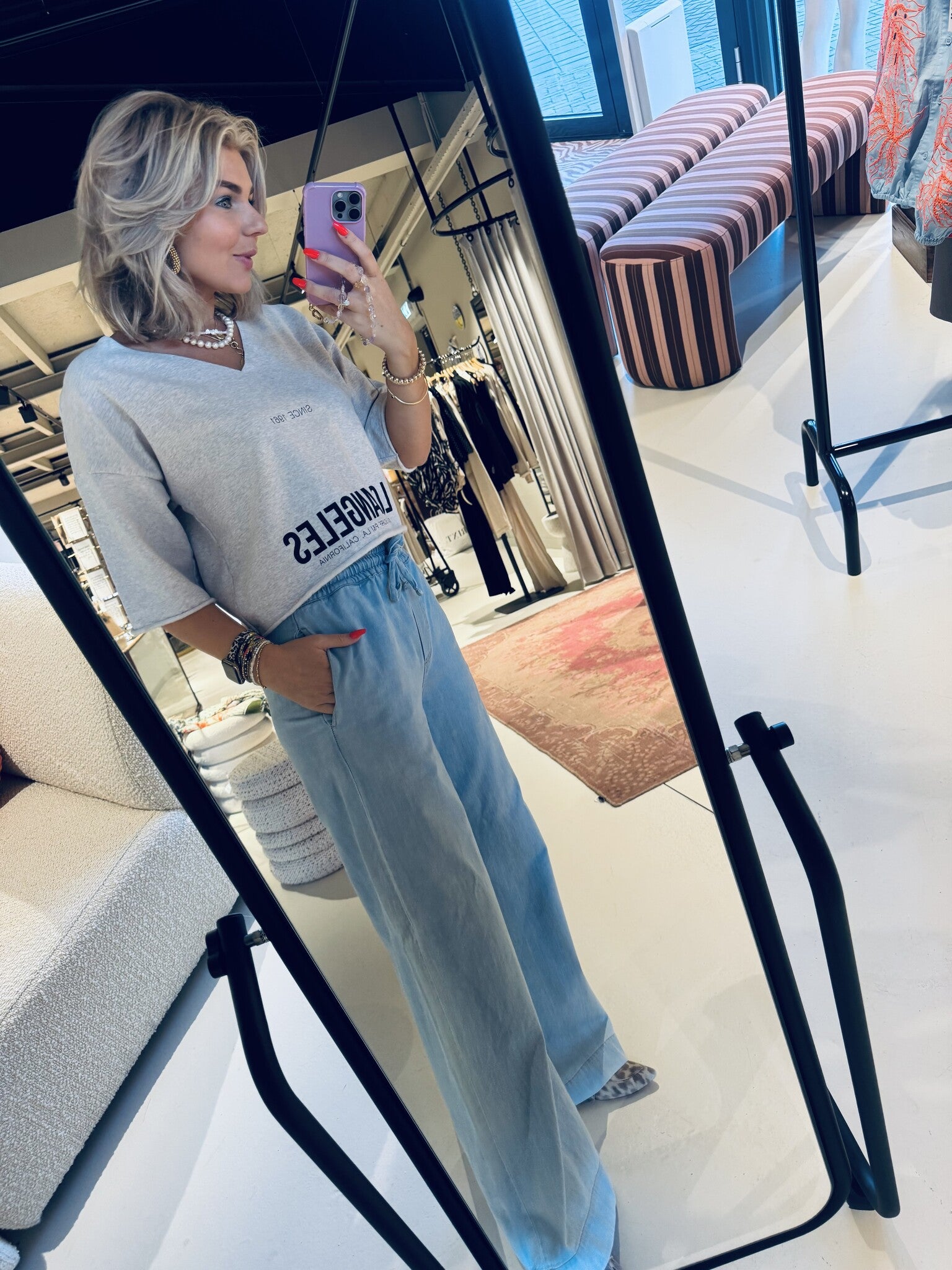 Jeff denim pants - Light denim