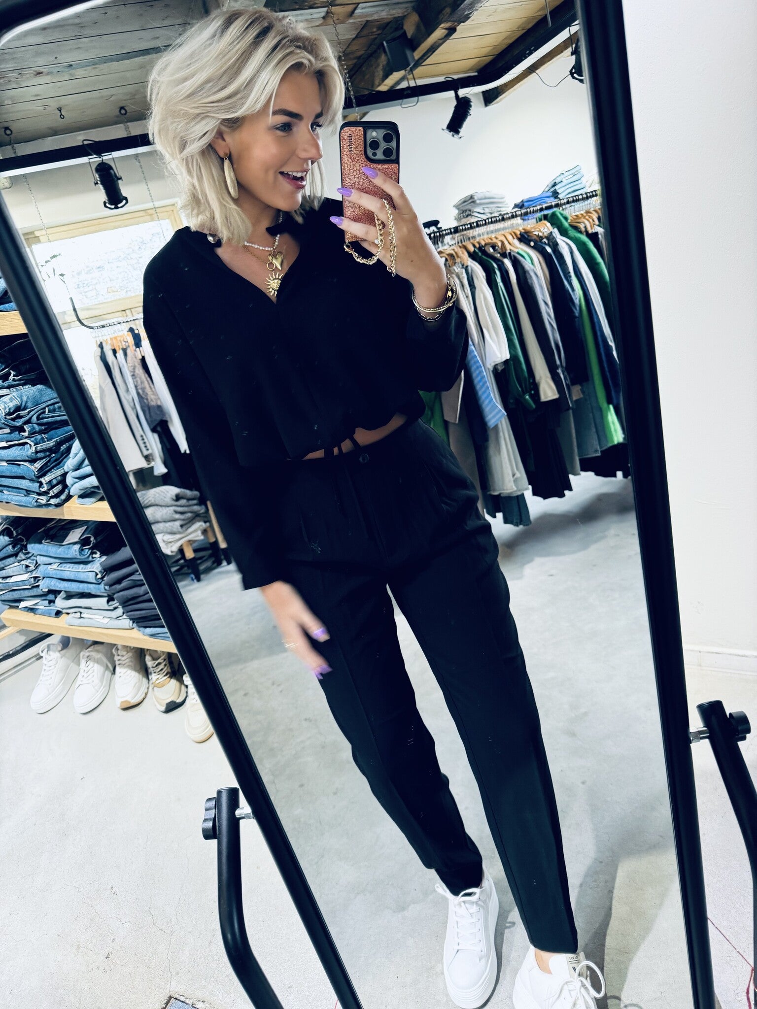 D6Mimou constructed pants - Raven