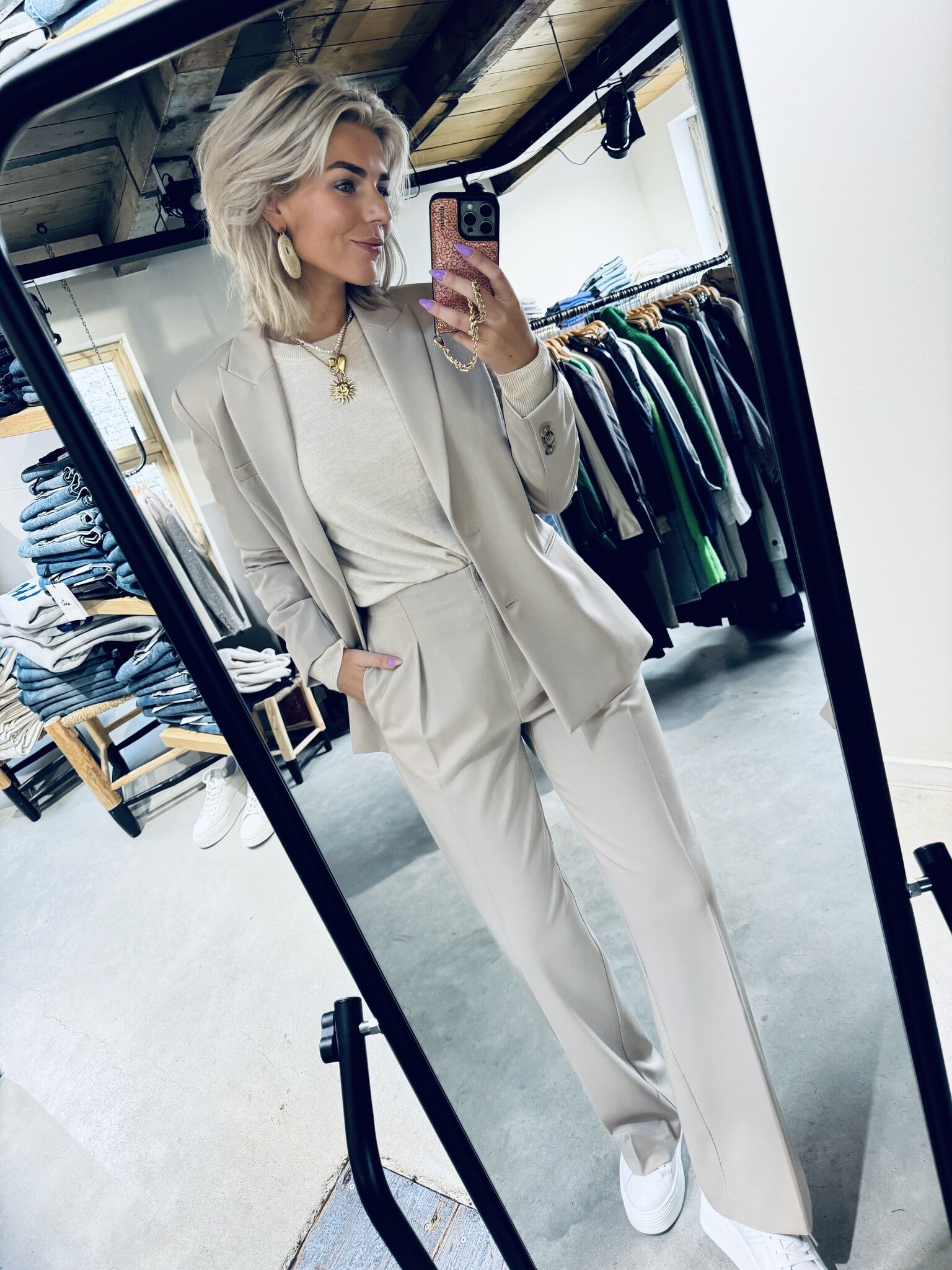 Venise adjustable pants - Vanilla Chai