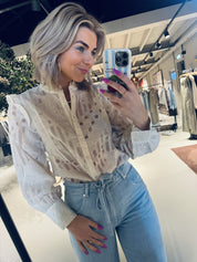 Nete Frill Shirt - Coconut Milk