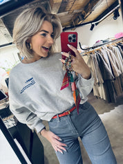 Bibi heavy sweater - Light grey melee