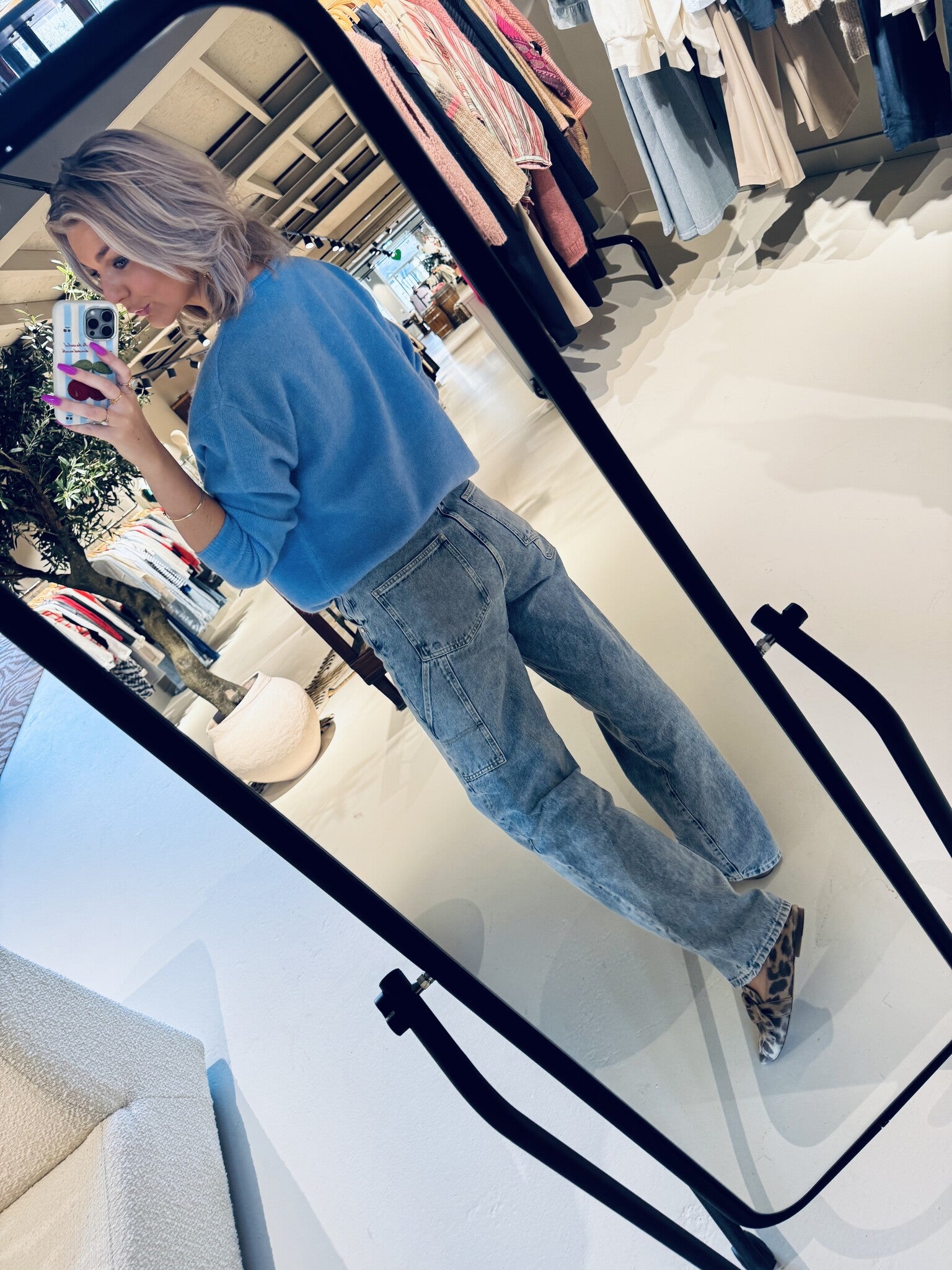 Harmless straight leg jeans - Aqua Blue