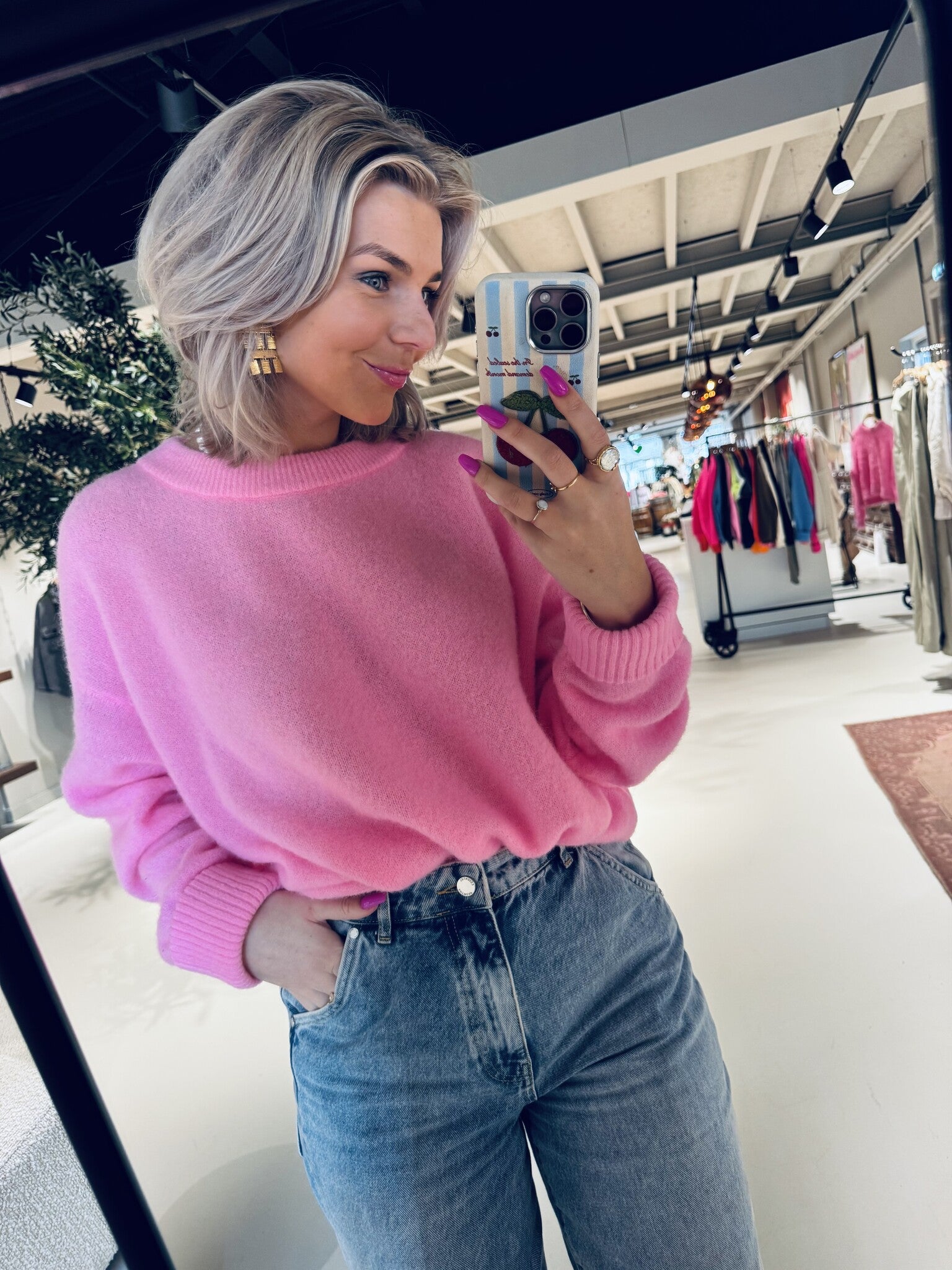 VITO18EE25 Pull - Rose Chine