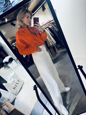 Haster panelled colour jeans - Off White