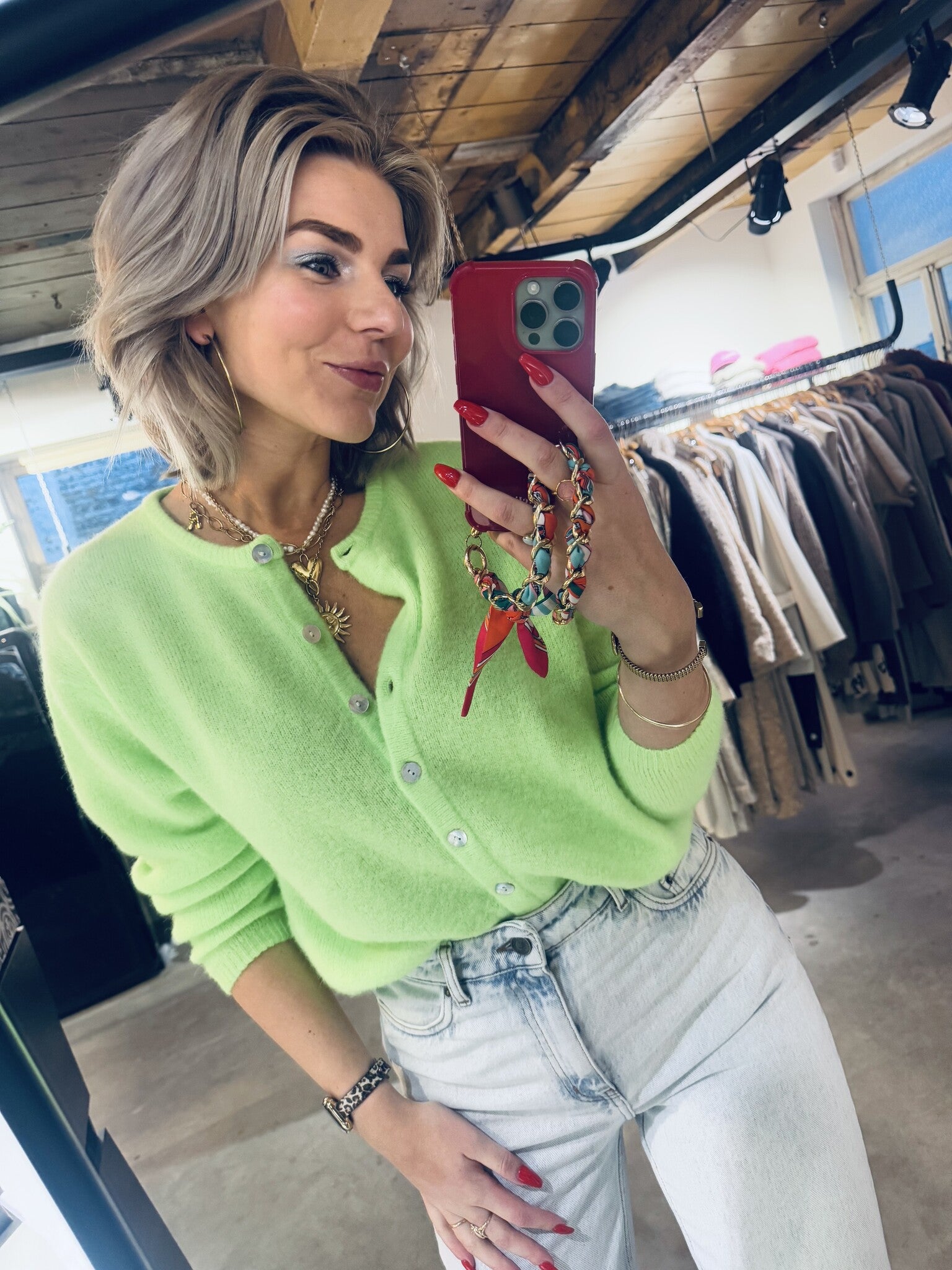 VITO19EE25 Gilet - Pomme Fluo