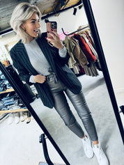 Francis Pants - Metallic Taupe