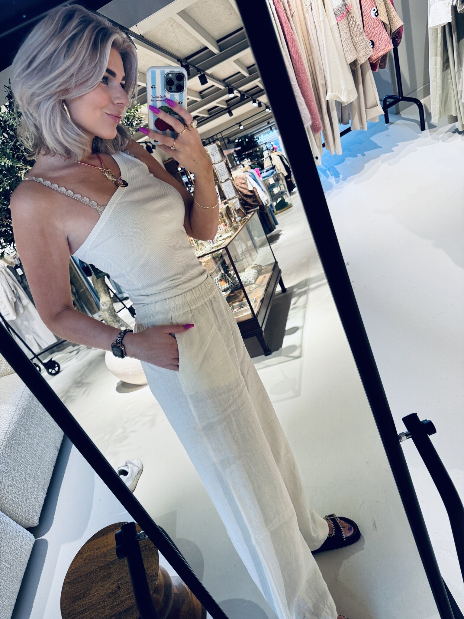 Lyra Pants - Bone White