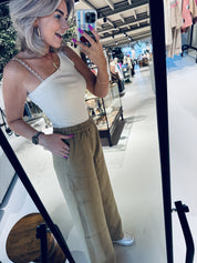 Lyra Pants - Olive gray