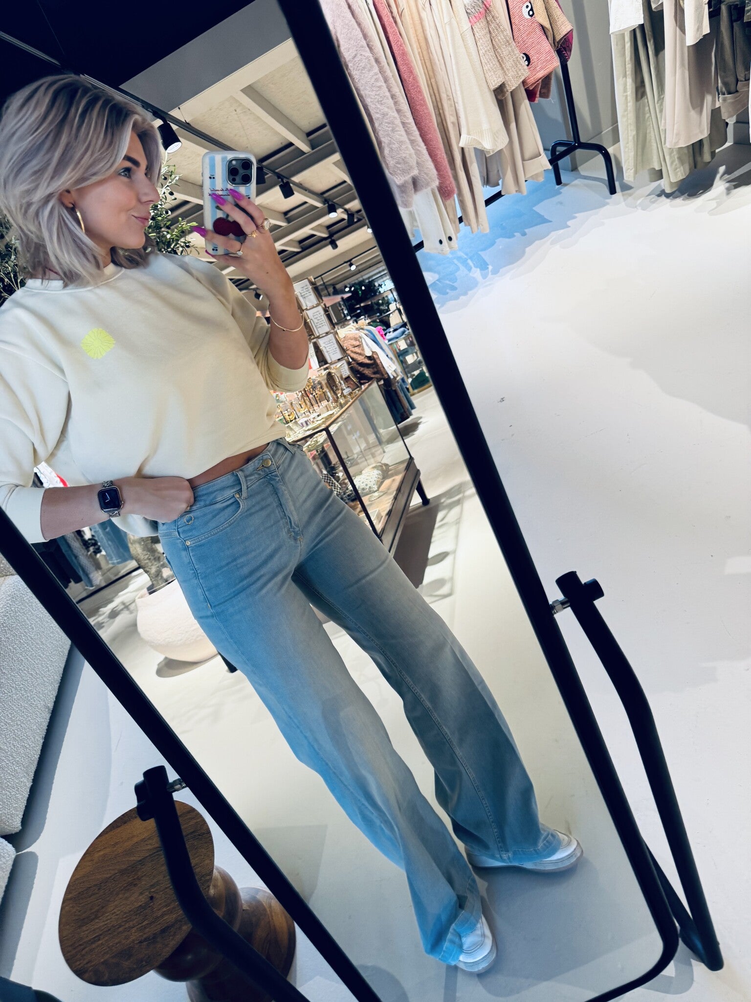 Palmer Wide Leg DNM - Burst Blue