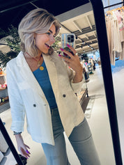 Lennon Blazer - Bone White