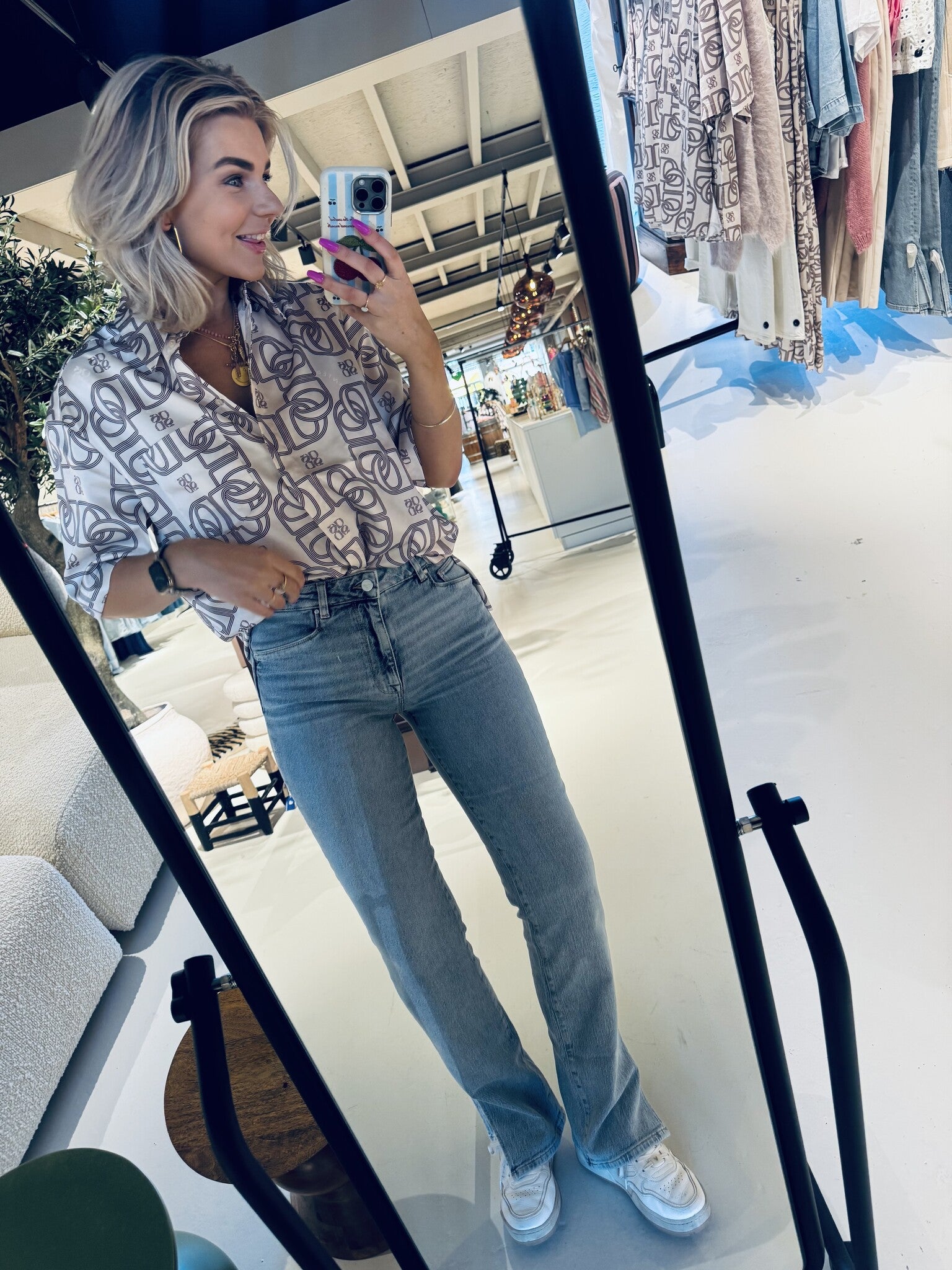 Fuse straight leg jeans - Bleached Denim