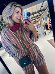 Becky multi stripe athia blouse - Multi stripe