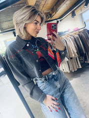 Jolie Cropped Jacket - Black