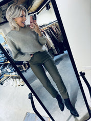 Cleo Pants - Dark Olive