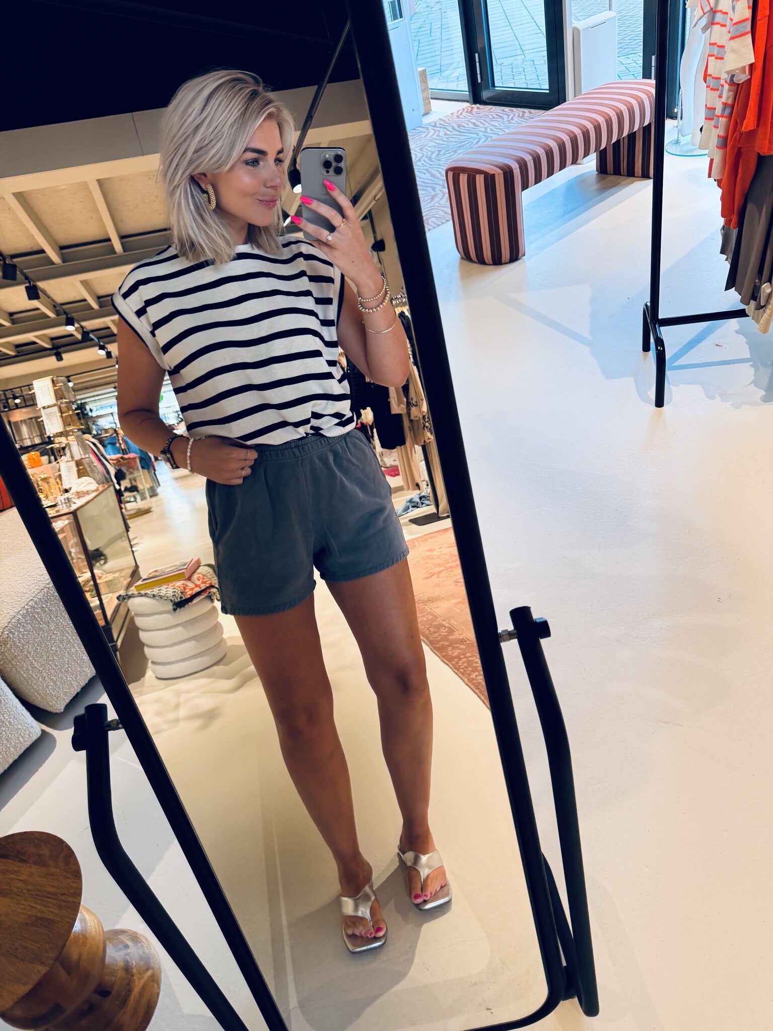 Kid natural shorts - Concrete