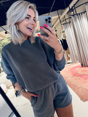 Bibi natural sweater - Concrete